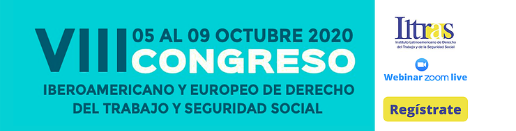 Portada de evento VIII congreso iberoamericano y europeo de derecho del trabajo y seguridad social